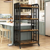 Tesora 4-Tier Kitchen Baker's Trolley Oven Spice Cup Organizer Rack